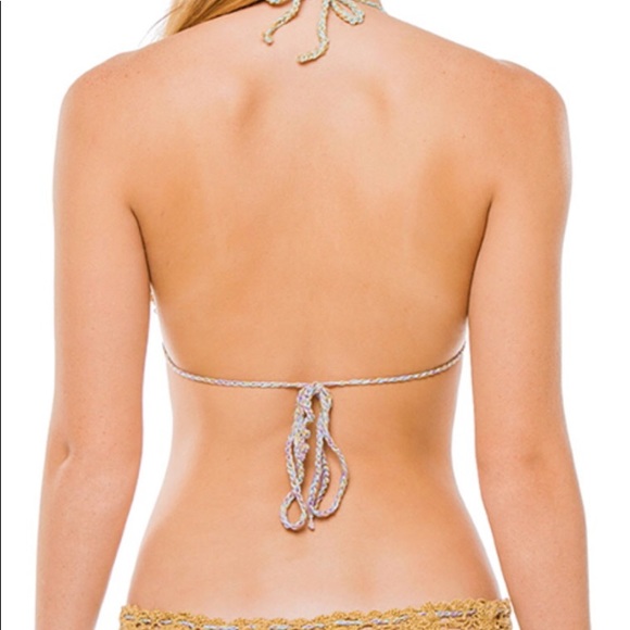 💋NWT💋 PILYQ BATHING SUIT TOP -Knit- Size M - Picture 5 of 5